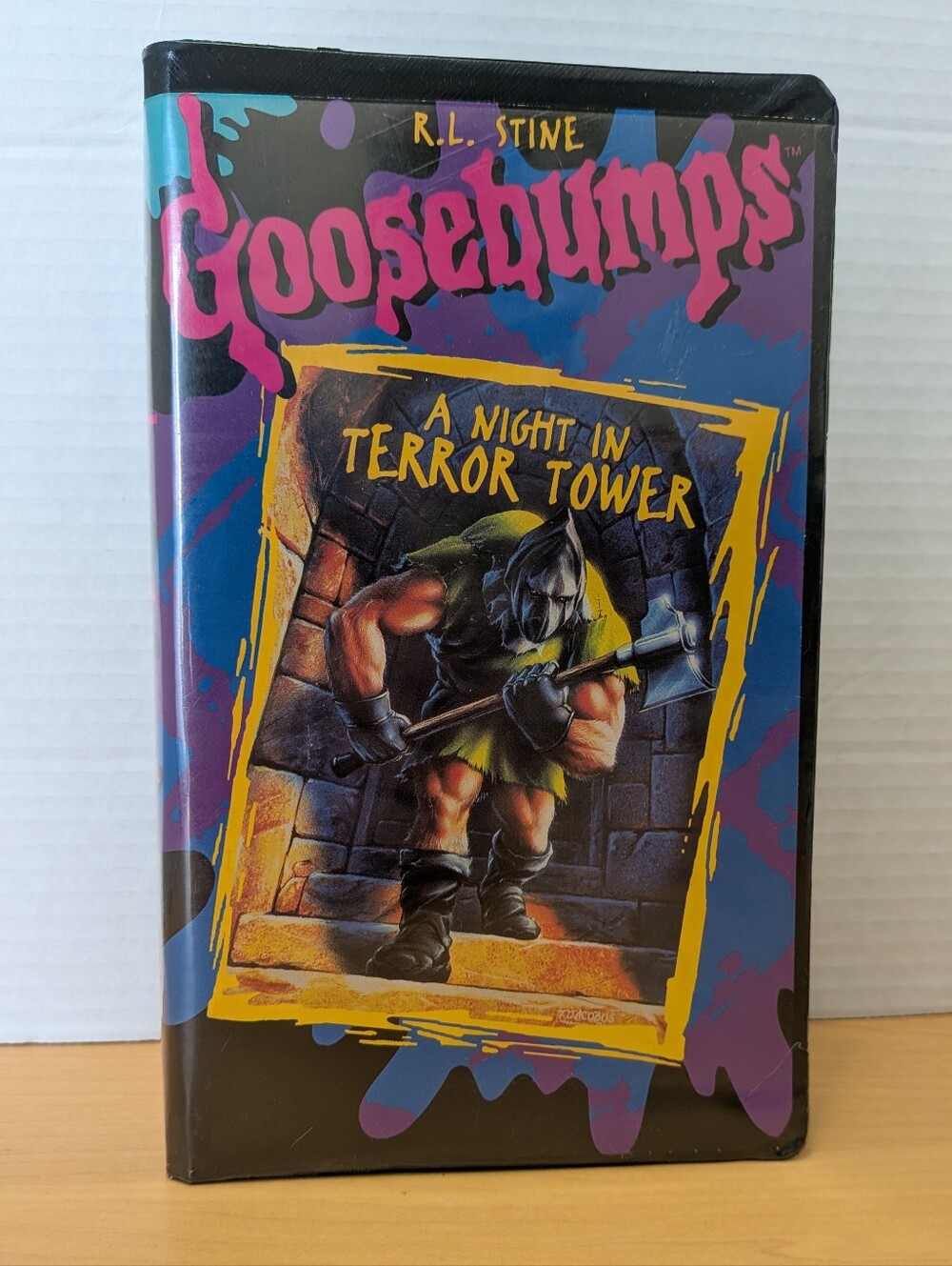 GOOSEBUMPS A Night in Terror Tower VHS Video Tape R L STINE 1996 Clamshell EUC